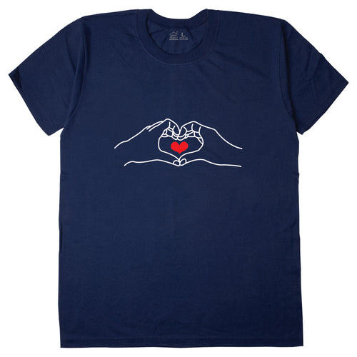 Double Finger Heart Matching Family Shirts. Made in Korea