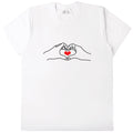 Double Finger Heart Matching Family Shirts. Made in Korea