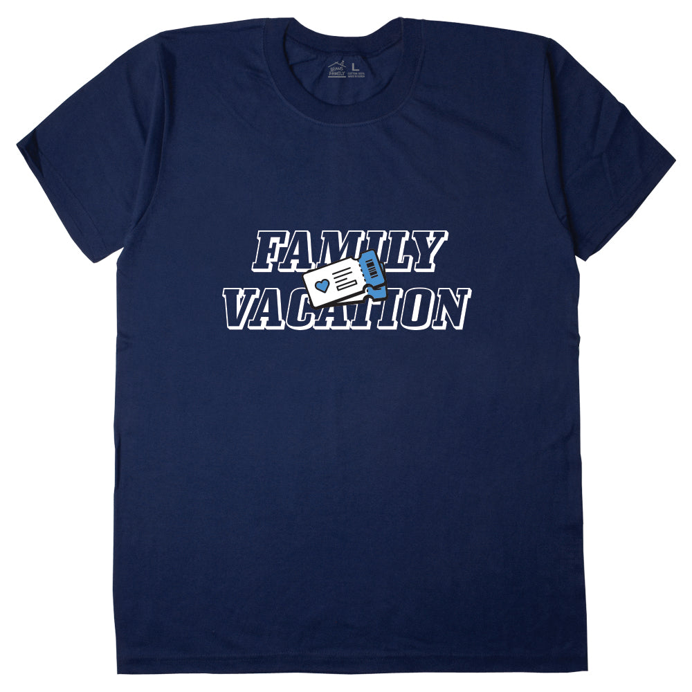 Beans Family Blue Ticket Matching Family T-Shirt, Made in Korea