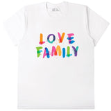 Love Family Matching T-Shirts Short sleeve – Colorful Family Look Outfits for Mom, Dad, and Kids