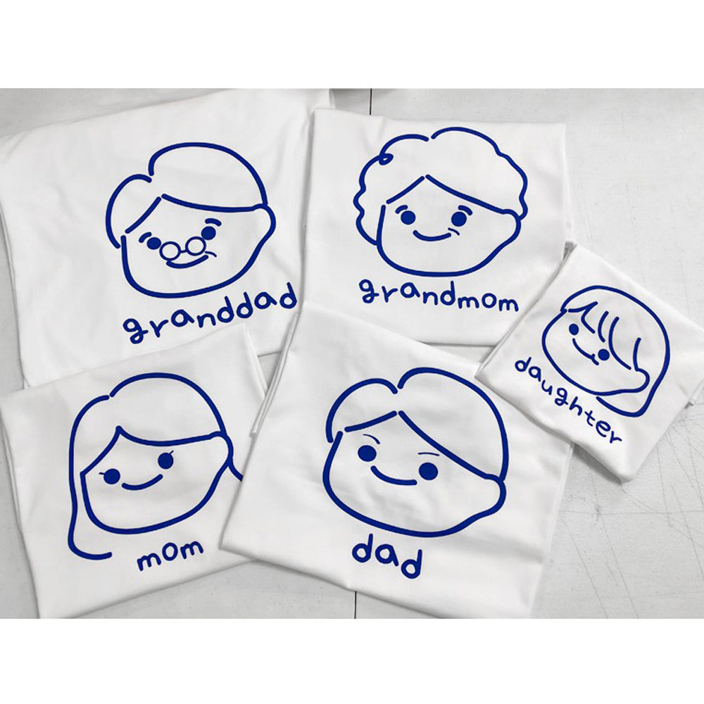 Matching family shirts, Cute face drawing, Family custom t-shirts, Free shipping