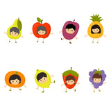 MATCHING FAMILY SHIRTS, KIDS ONLY, Short sleeve SHIRT, FRUIT FAMILY GRAPHIC TEES, SHIRT PRINTING, MADE IN KOREA